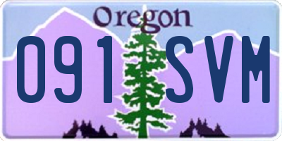 OR license plate 091SVM