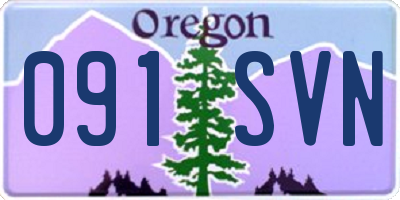 OR license plate 091SVN