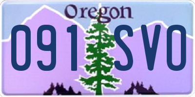 OR license plate 091SVO