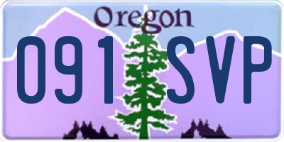 OR license plate 091SVP