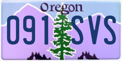 OR license plate 091SVS