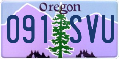 OR license plate 091SVU