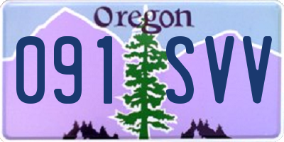 OR license plate 091SVV