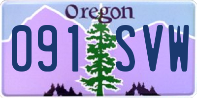 OR license plate 091SVW