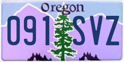 OR license plate 091SVZ