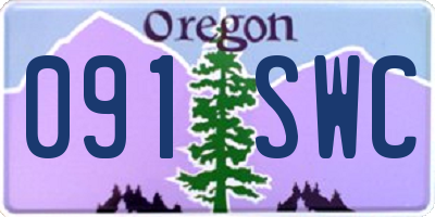OR license plate 091SWC