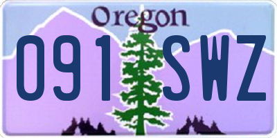 OR license plate 091SWZ