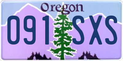 OR license plate 091SXS