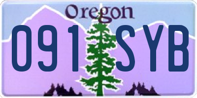 OR license plate 091SYB