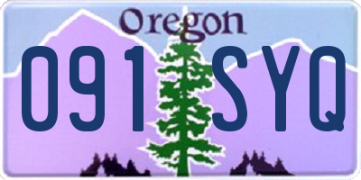 OR license plate 091SYQ