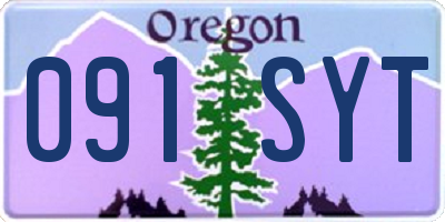 OR license plate 091SYT