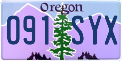 OR license plate 091SYX