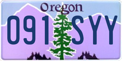 OR license plate 091SYY