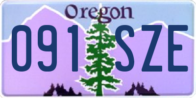 OR license plate 091SZE