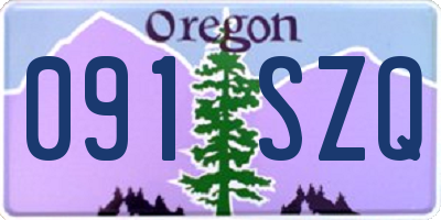 OR license plate 091SZQ