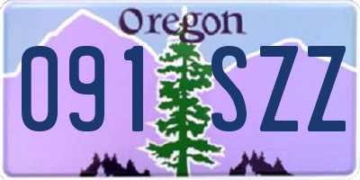 OR license plate 091SZZ