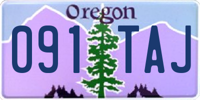 OR license plate 091TAJ