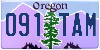 OR license plate 091TAM