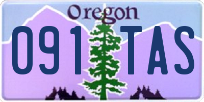 OR license plate 091TAS