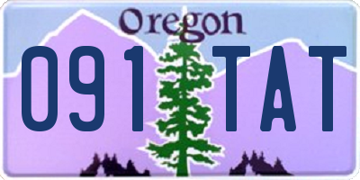 OR license plate 091TAT