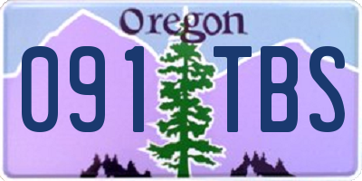 OR license plate 091TBS