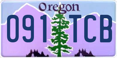 OR license plate 091TCB