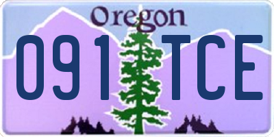 OR license plate 091TCE