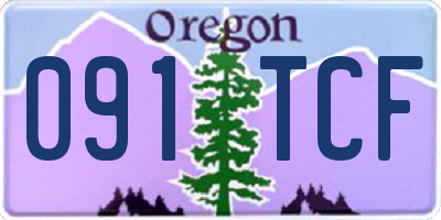 OR license plate 091TCF