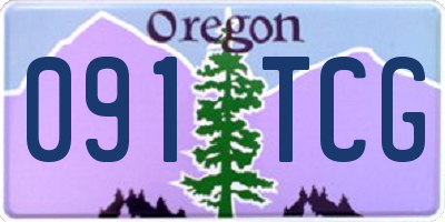 OR license plate 091TCG