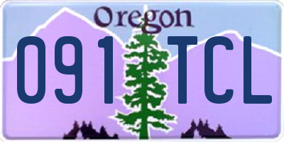 OR license plate 091TCL