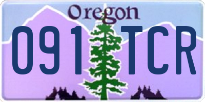 OR license plate 091TCR