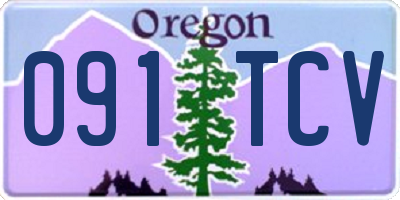 OR license plate 091TCV