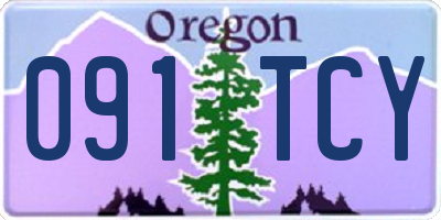 OR license plate 091TCY