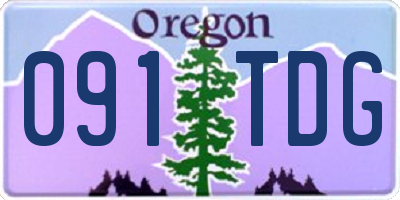 OR license plate 091TDG
