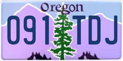 OR license plate 091TDJ