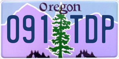 OR license plate 091TDP