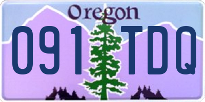 OR license plate 091TDQ