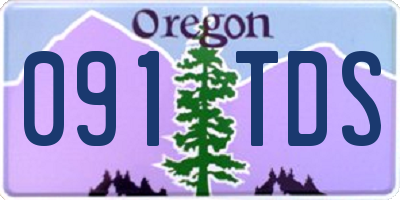 OR license plate 091TDS