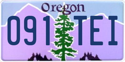 OR license plate 091TEI