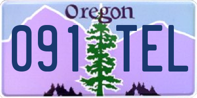 OR license plate 091TEL