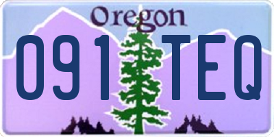 OR license plate 091TEQ