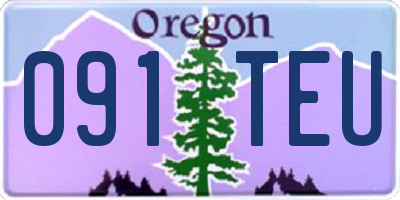 OR license plate 091TEU