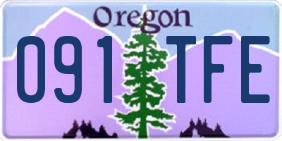 OR license plate 091TFE