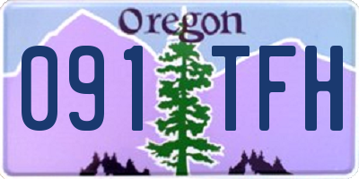OR license plate 091TFH