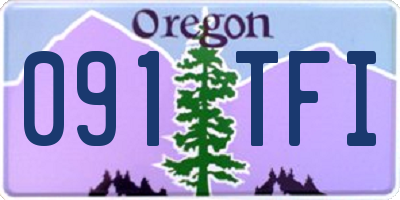 OR license plate 091TFI