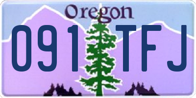 OR license plate 091TFJ