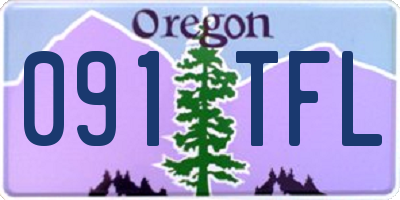 OR license plate 091TFL