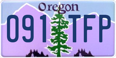 OR license plate 091TFP