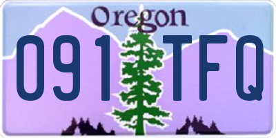 OR license plate 091TFQ