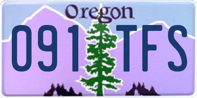 OR license plate 091TFS